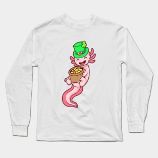 Axolotl Leprechaun - St Patricks Axolotl Long Sleeve T-Shirt